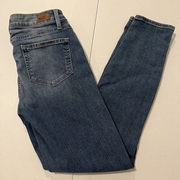 Women's Paige Size 26 Verdugo Ankle Skinny Jeans Stretch Low Rise - Picture 1 of 9